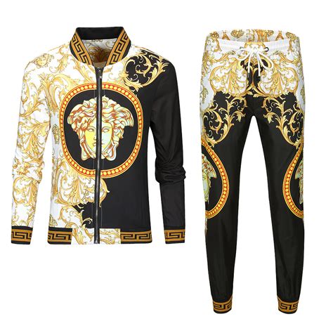 versace white mens trainers|Versace tracksuits for men.